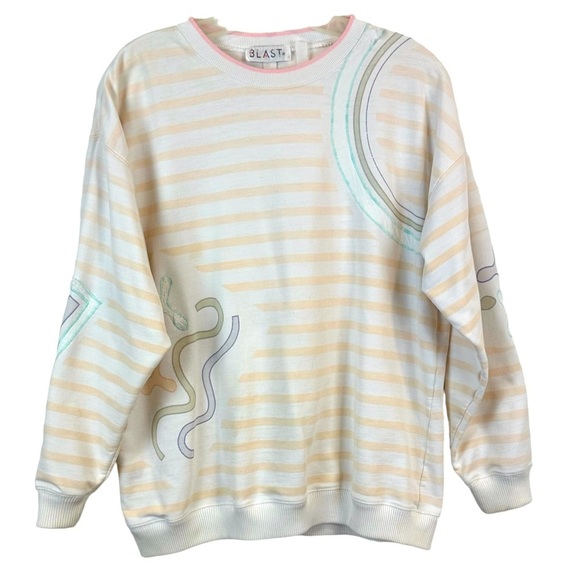 Vintage 80’s Pastel Pullover Size L - Picture 1 of 7